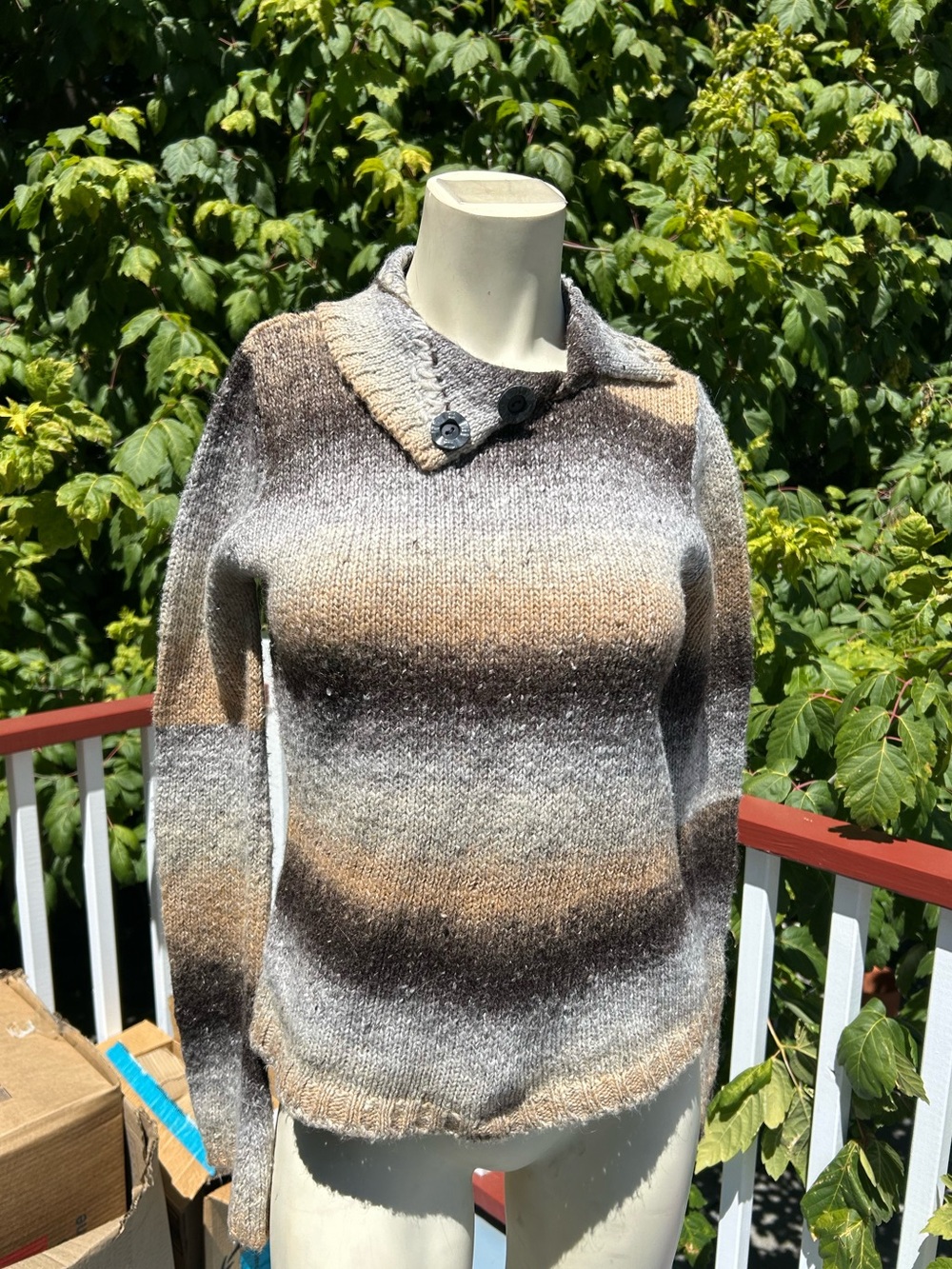 NWOT Cozy Gradient Textured Sweater